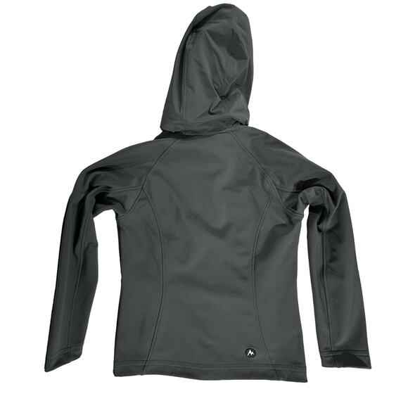 Marmot Womens Jacket Size Medium Gray Fleece Inside Faux Fur Hoodie Zip - Picture 3 of 8